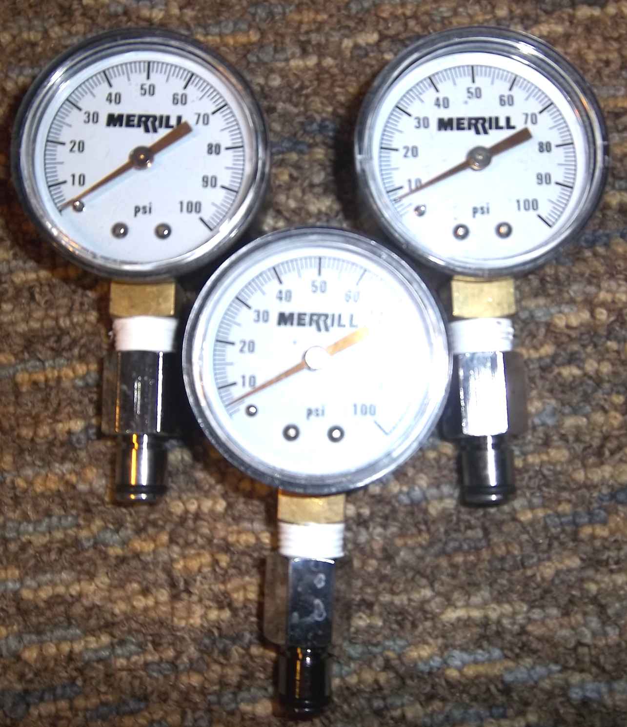 Merrill 100psi Pressure Gauge with Quick Disco